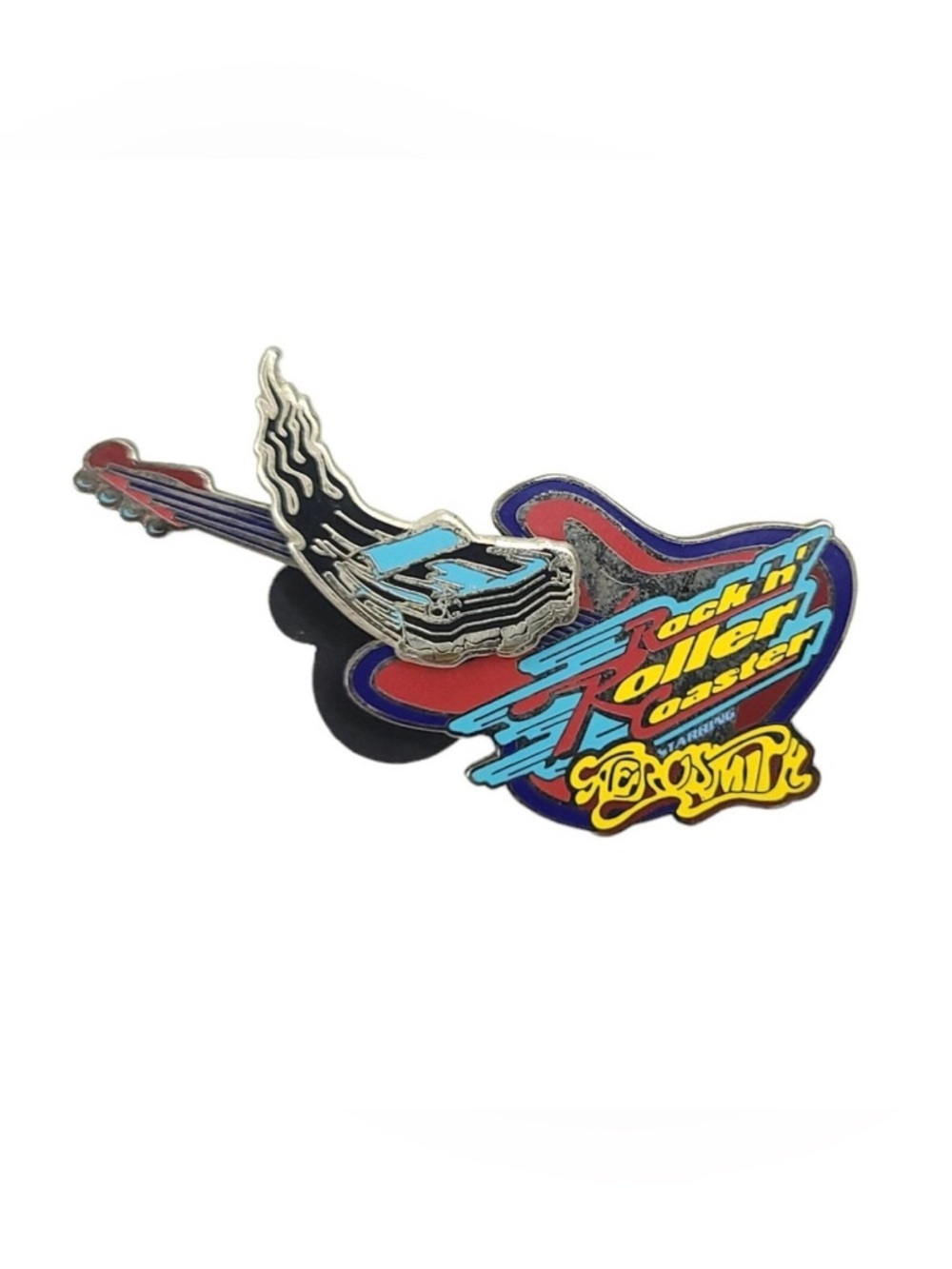 Vintage 2000 WDW Disney Rock 'n' Roller Coaster Slider Starring Aerosmith Pin